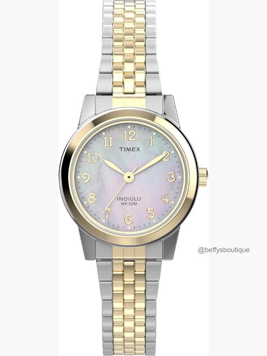 Timex 25mm Wrist Watch - Expansion Band Mother of Pearl Dial Analog Quartz main image 5